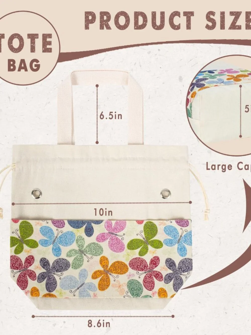 Yarn Bag, Knitting Crochet Tote Bag, Yarn Storage Bags Organizer, Crochet Bags f - Picture 4 of 9